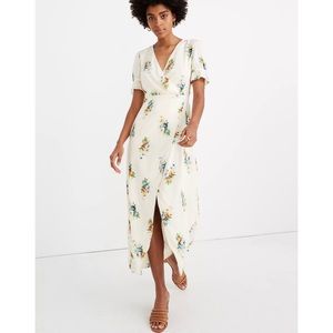 MADEWELL Ruffle Sleeve Floral Maxi Dress